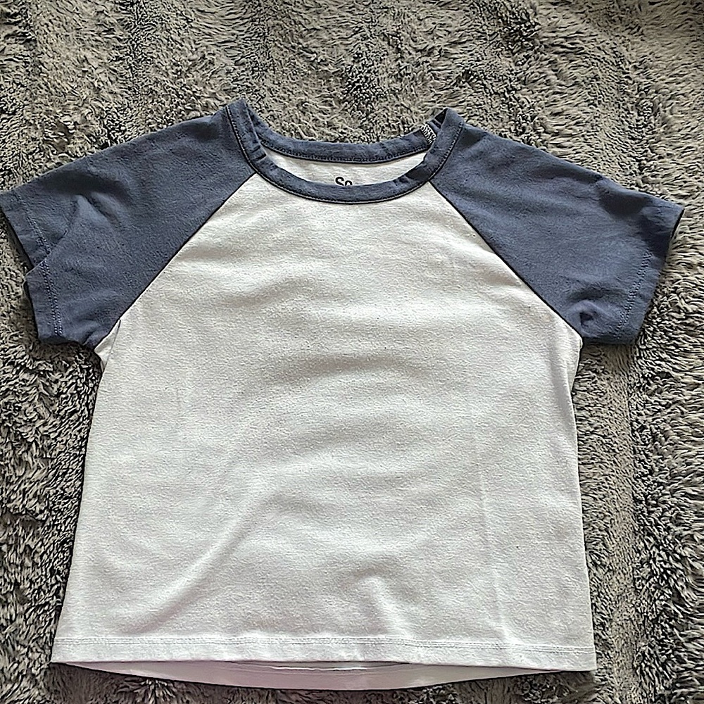 Small SO blue crop top